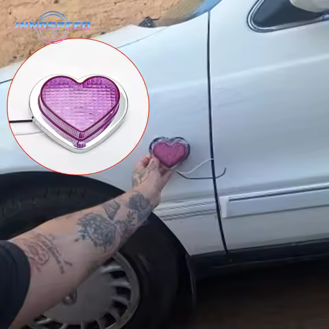 JDM Car Accessories 12V Heart Shaped LED Light Side Marker Indicators Turn Signal