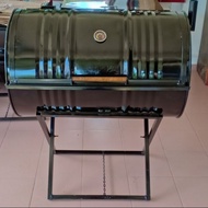 SET BBQ SMOKE WITH THERMOMETER (4)