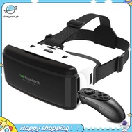 【ouwym9al】VR 3D Glasses Box Stereo VR for Cardboard Headset for IOS Android(G06+Gamepad)