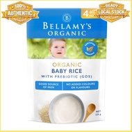 Bellamy's Organic Baby Rice with Prebiotic 125g 4 Months Above First Food Iron GOS Enriched Cereal R