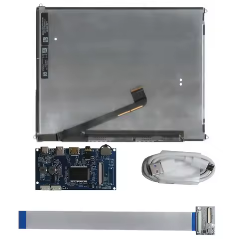 For iPad 3/4 9.7 Inch LP097QX1-SPA1 LTL097QL01 DIY IPS 2048*1536 LCD Display Screen Monitor Control 