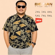 KEMEJA Batik Shirt Latest sizeBIG xxxl xxxxl jumbo rayon shirt 9xl 7xl 5xl