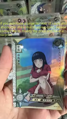 Naruto card SR-108 Hinata gift card genuine KAYOU（Contact me to modify the shipping fee）
