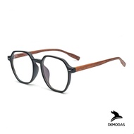 DEMODAS DG75232 Wooden Glasses with Photochromic Lenses, Bluechromic, Anti-Radiation, Blueray, Minus