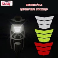 Motorcycle stickers Mio i decals rear fender reflective sticker for motorcycle warning stickers trapezoidal arrow tail cool