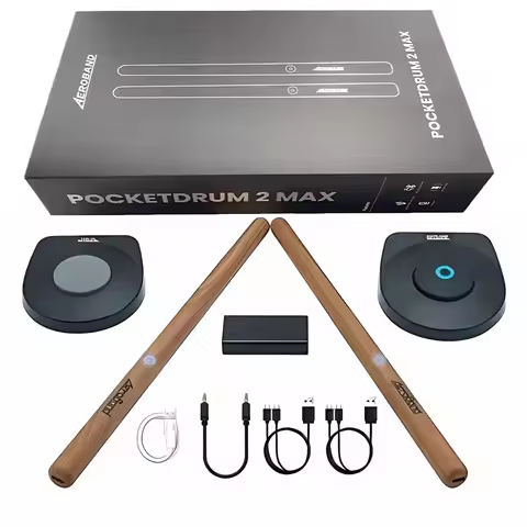 AeroBand PocketDrum 2 MAX, somatosensory digital electronic drumsticks set with drumsticks, foot ped