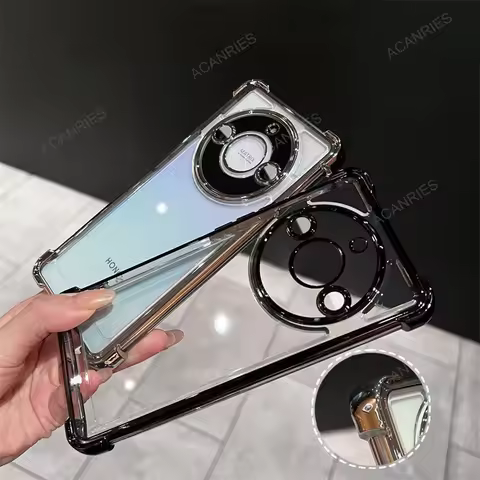 Four Corners Thickening Shookproof Plating Silicone Soft Case For Huawei Honor Magic 5 Pro 6 Lite Ma