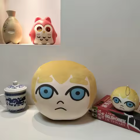 Arlert Erwin Smith Levi Ackerman Q Version Mantou And Dumpling Kneading Plush Pendant Cute Stuffed A