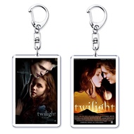 Twilight Twilight Twilight keychain printed with Edward Cullen Bella Swan image decorated bag books 