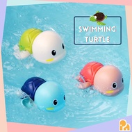 PN. Little Turtle Bath Toy Swimming Plaything Baby👶Bathing Toy Clockwork Cute Water Gliding Toy mainan budak perempuan