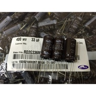 Electrolytic Capacitor 400V33UF 33UF/400V 13X25 105 Degree Brand Korea Sanhe RD
