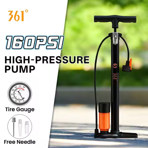 361 Degrees Bicycle Pump 160PSI MTB Road Bike Tire Air Inflator Manual High Pressure Cycling Pump Sc
