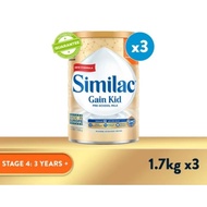 (Bundle of 3) Similac Gain Kid Stage 4 1.7kg (Singapore Source)