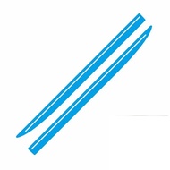 yolandd 2 ชิ้น Racing Sport Stripes ประตูอัตโนมัติด้านข้างกระโปรงสติกเกอร์รถตกแต่งไวนิล Decal สำหรับ