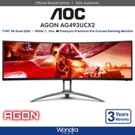 AOC AGON AG493UCX2 | 49" 5K Dual QHD | VA | 165Hz | 1ms | Freesync Premium Pro | Curved Gaming Monit