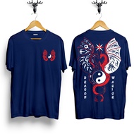 Baju Kaos Distro NAGA YIN YANG / KAOS DRAGON WARIORS / KAOS NAGA WARIOR / BONUS DADAKAN /BAJU KAOS D