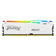 FURY Beast White RGB 32GB (2x16GB) 6000MT/s CL40 DDR5 XMP DIMM | Infrared Syncing | FURY CTRL Softwa