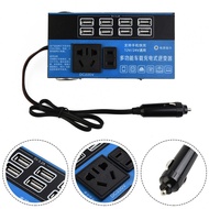 Power Inverter ABS DC 12V/24V To DC 110V/220V 8 Ports For Phone Tablet