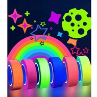 1pc Neon Gaffer Cloth UV Blacklight Tape For Party Supplies, 6 Rolls Multi-Color UV Fluorescent Glow