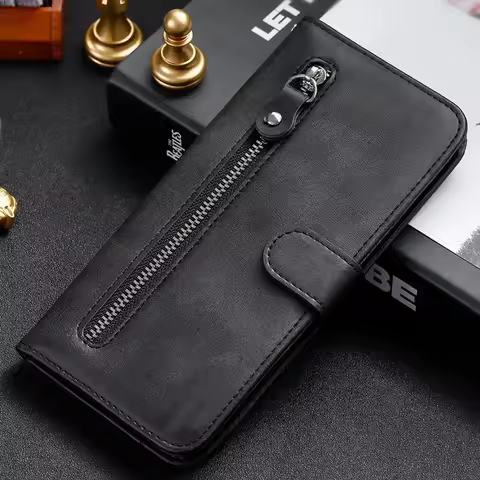 Honor X7C X9B X8B X7B X6B 5G 4G Zipper Wallet Leather Case For Huawei Honor X9C Smart Luxury Cover H