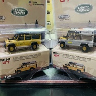 MINI GT 108 LAND ROVER CAMEL TROPHY WINNER TEAM UK REGULAR & CHASE SET READYY