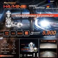 Aozoom Car Headlight Bulb LED Projector Model Mini H4
