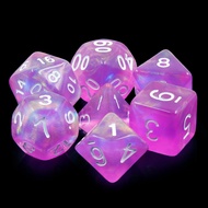 Stardust Whispers Dice Set of 7 | For DnD D&D MTG RPG TRPG Board Game Tarot Cards Magic
