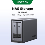 UGREEN NASync DXP2800 2-Bay Desktop NAS, Intel N100 Quad-core CPU, 8GB DDR5 RAM, 2.5GbE, 2 * M.2 NVM