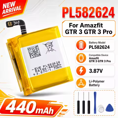 Smart Watch Replacement Battery PL582624 For Amazfit GTR 3 GTR 3 Pro Watch Repair Battery With Free 