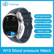 W10 Smart Watch Men ECG PPG With Electrocardiogram Display Body Temperature Heart Rate Blood Pressure Monitor Smartwatch