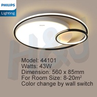 Philips LED Model 44101 Ceiling Light 43W Black Tunable Light Simple Elegant Design Beautiful Lighting Effect