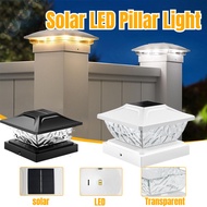 Solar LED Pillar Light 2 Mode White Warm Bright Solar Post Lights Outdoor Lighting Waterproof Pillar