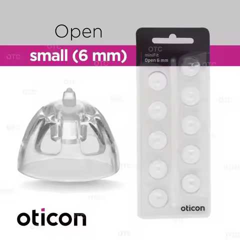 Oticon Tips Oticon Minifit Open Domes for Hearing Aids - Replacement Tips in 6mm 8mm 10mm Sizes Comp