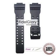 Original G-shock Black Matte Resin Strap for GA-100 GA-700 G-8900 and variants sold by fidelglory