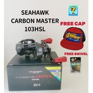 FISHER 2025 SEAHAWK CARBON MASTER 103HSL BAITCASTING BC REEL MESIN PANCING BC