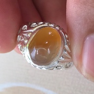 Cincin perak batu akik yaman asli