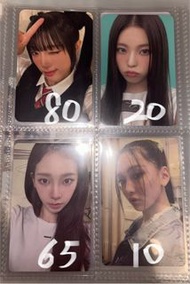 Yena特典卡aespa Karina 特典卡nmixx kyujin小卡