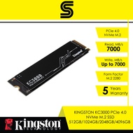 KINGSTON KC3000 PCIe 4.0 NVMe M.2 SSD - 512GB/1024GB/2048GB/4096GB