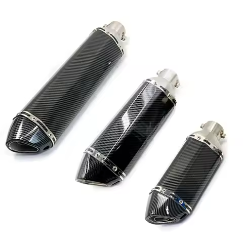 51MM Universal Motorcycle Exhaust Pipe Muffler Racing Escape akrapovic Moto For yamaha r15 crf 230 t