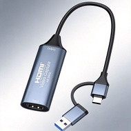 4K HDMI Video Capture Card HDMI to USB 3.0 Type-C for Gaming Live Streaming TV