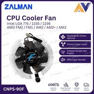ZALMAN CNPS-90F Fan Processor CPU Cooler Intel LGA 775 1155 1156 AMD FM2 FM1 AM3 AM2