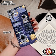 HP OPPO A91 Case Softcase OPPO A91 Latest Silicone Pro Camera Fashion Case Astronaut Cover OPPO A91 