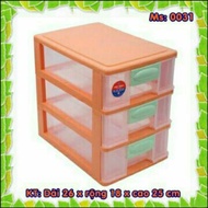3-tier, 4-tier mini plastic cabinet, transparent plastic cabinet for convenient storage - Song Long 