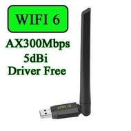 Usb Wifi Receiver 300Mbps Long Antenna 5dBi