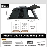 Khemah camping Tent 8/10 Person Outdoor Tent anti-UV Waterproof Outdoor Camping Person Luxury Double