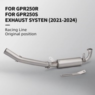 For Aprilia GPR250R GPR250S GPR250 2021 - 2024 Motorcycle Exhaust Escape Systems Side Row Slip On Mi