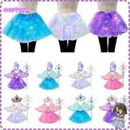 OWTWO Angel Feather Wings Set, LED Wings Light Up Glowing Wings,  Party Props Feather Decor Dance Sk