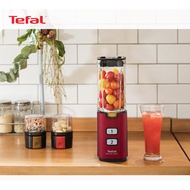 Tefal BL142G Click & Taste Mini Blender Glass (600ml) Jar with Grinder 2 Speed 4 Blade 300W Red