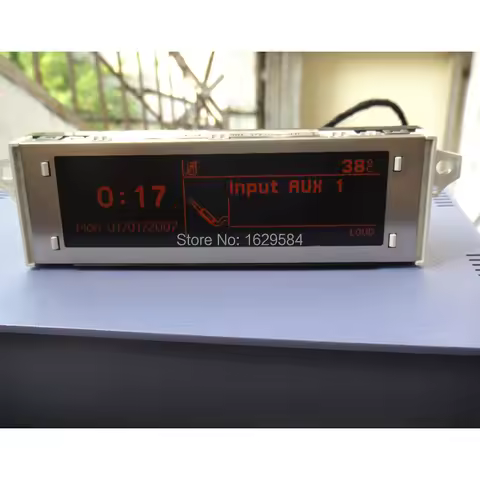 12 pin Red screen support USB & Bluetooth Display monitor 4 menu for Peugeot 307 407 408 citroen C4 