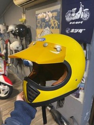 Shoei黃色老山車帽+風鏡